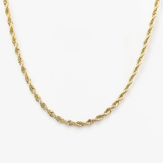 TWISTED FINE CHAIN CHOKER GOLD-PLATED