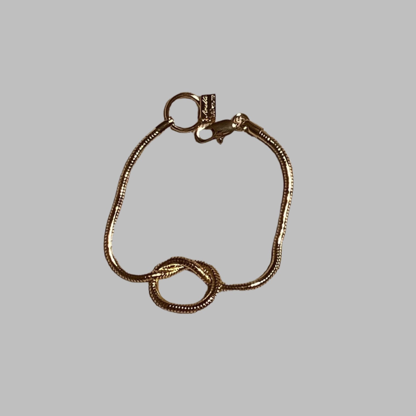 THIN KNOT BRACELET GOLD PLATED