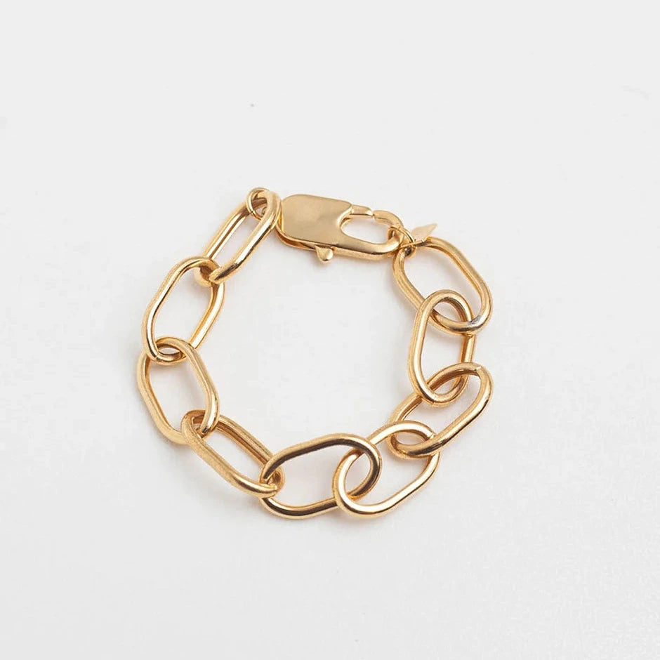 CLIP BRACELET GOLD-PLATED