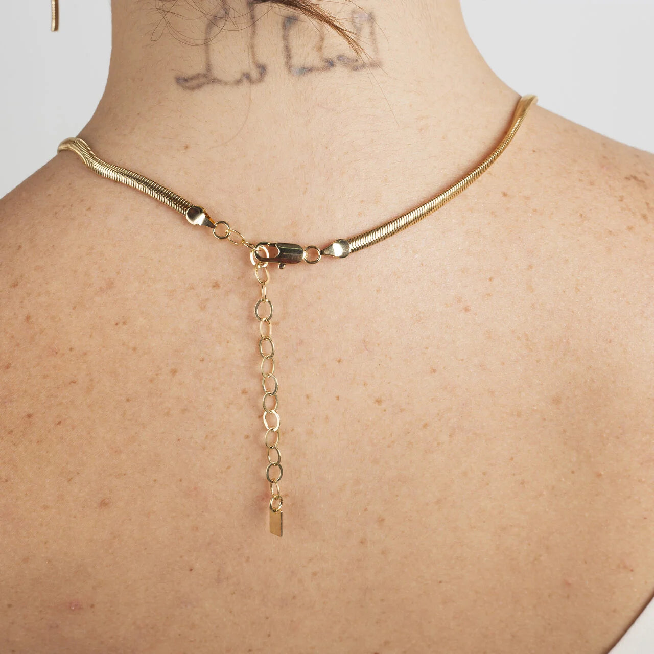 Short Simpla Necklace – Snake Chain 4 mm