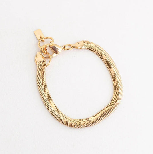 SNAKE BRACELET 4 MM - GOLD PLATED