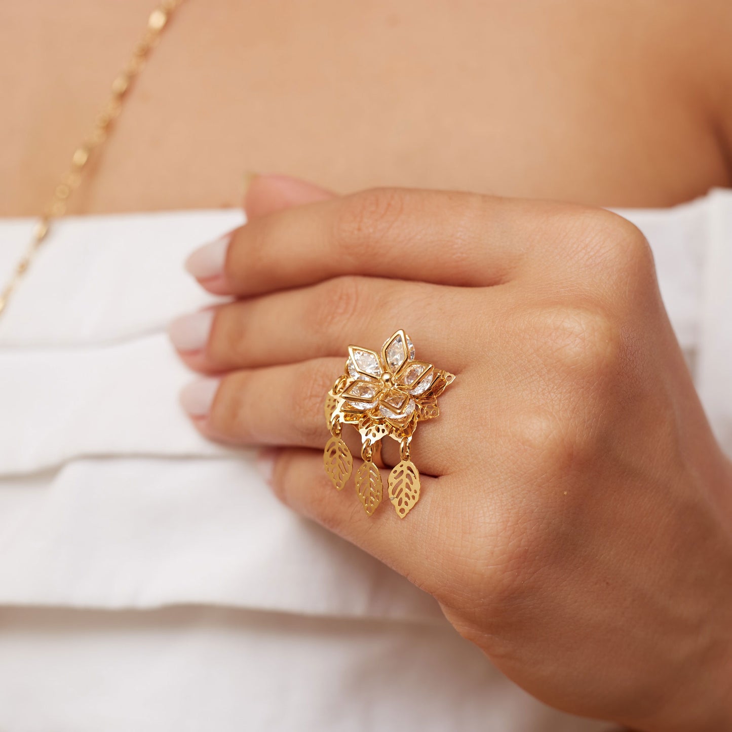 Arbustus Ring Gold Plated