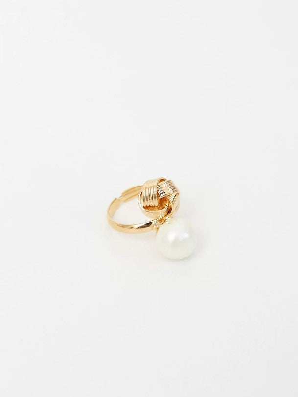 PINA PEARL RING GOLD PLATED