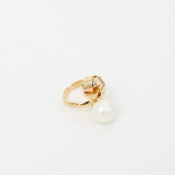 PINA PEARL RING GOLD PLATED