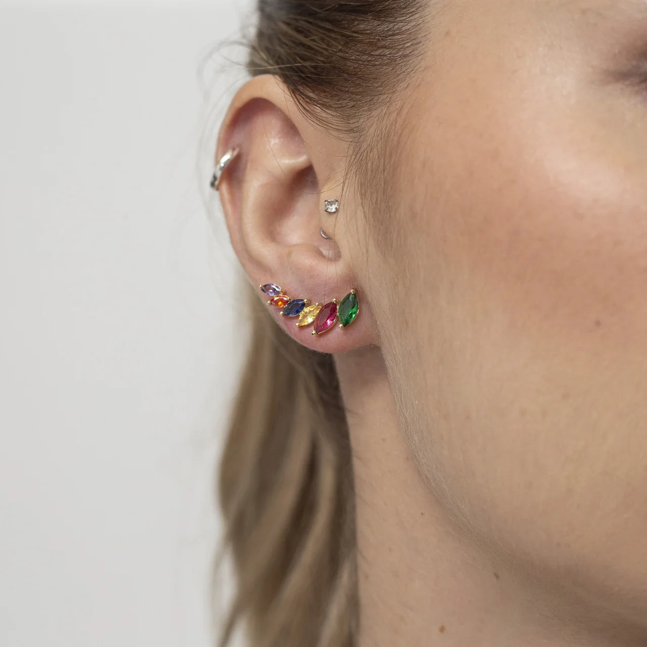 Royale Colorful Earrings | Gold Plated