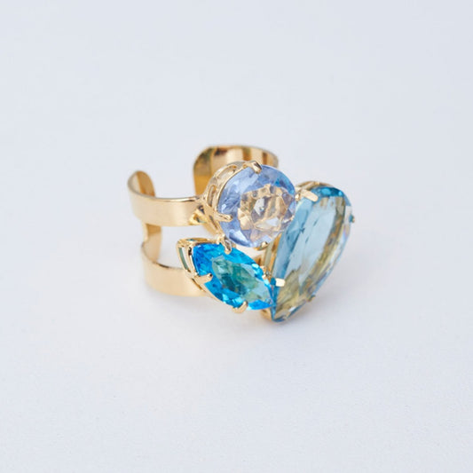 Blair Blue Ring Gold Plated