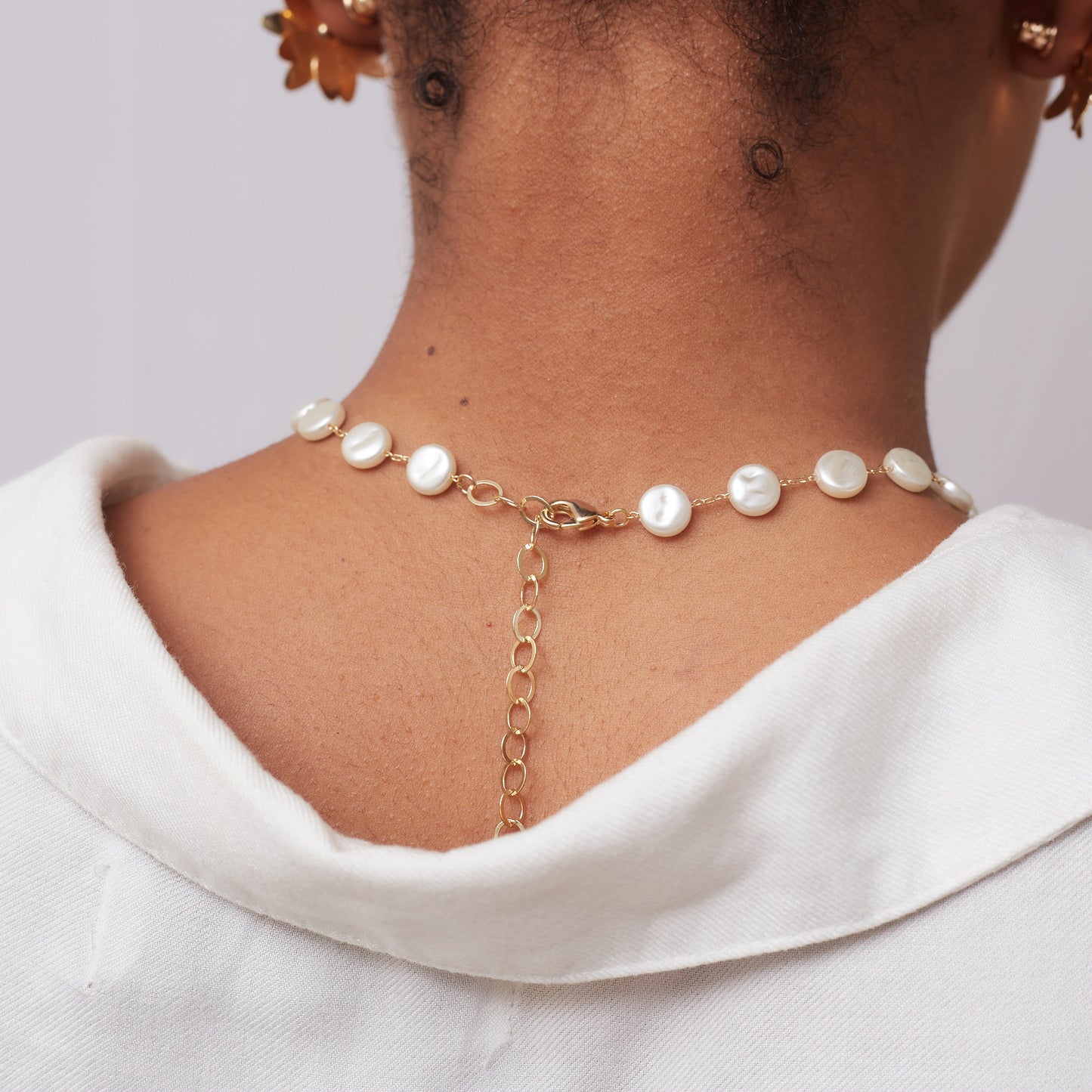 Joyce Pearls Necklace Gold Plated