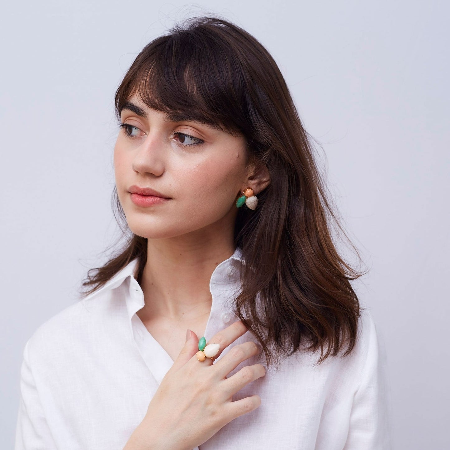 Spring Earrings Gold Plated