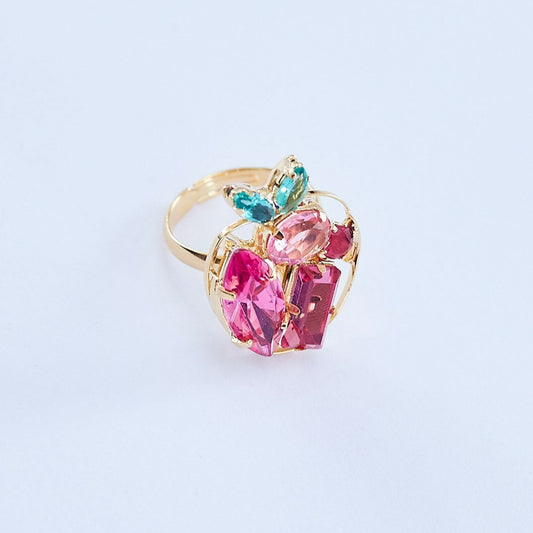 Strawberry Ring Gold Plated