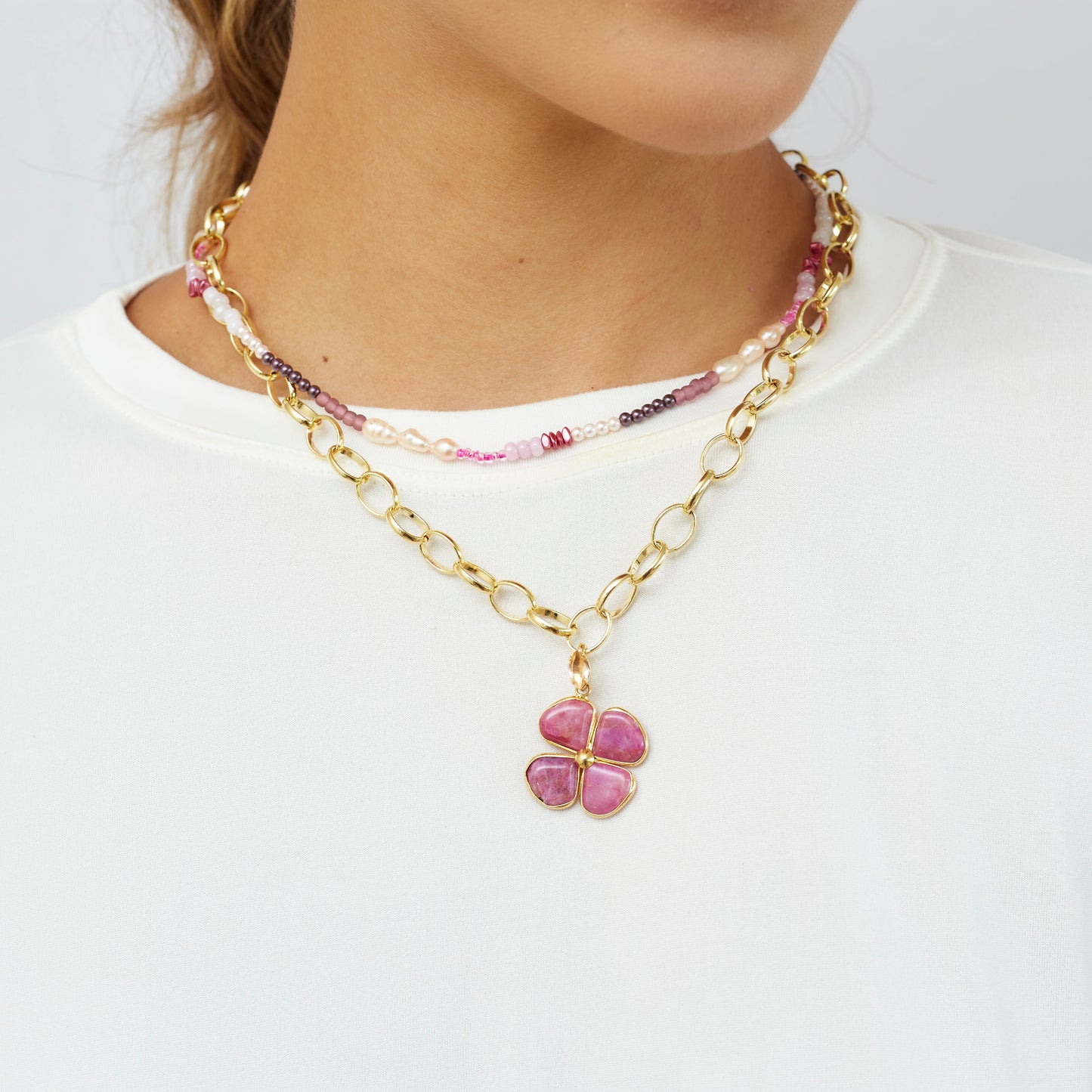 Maví Pearls Necklace Gold Plated