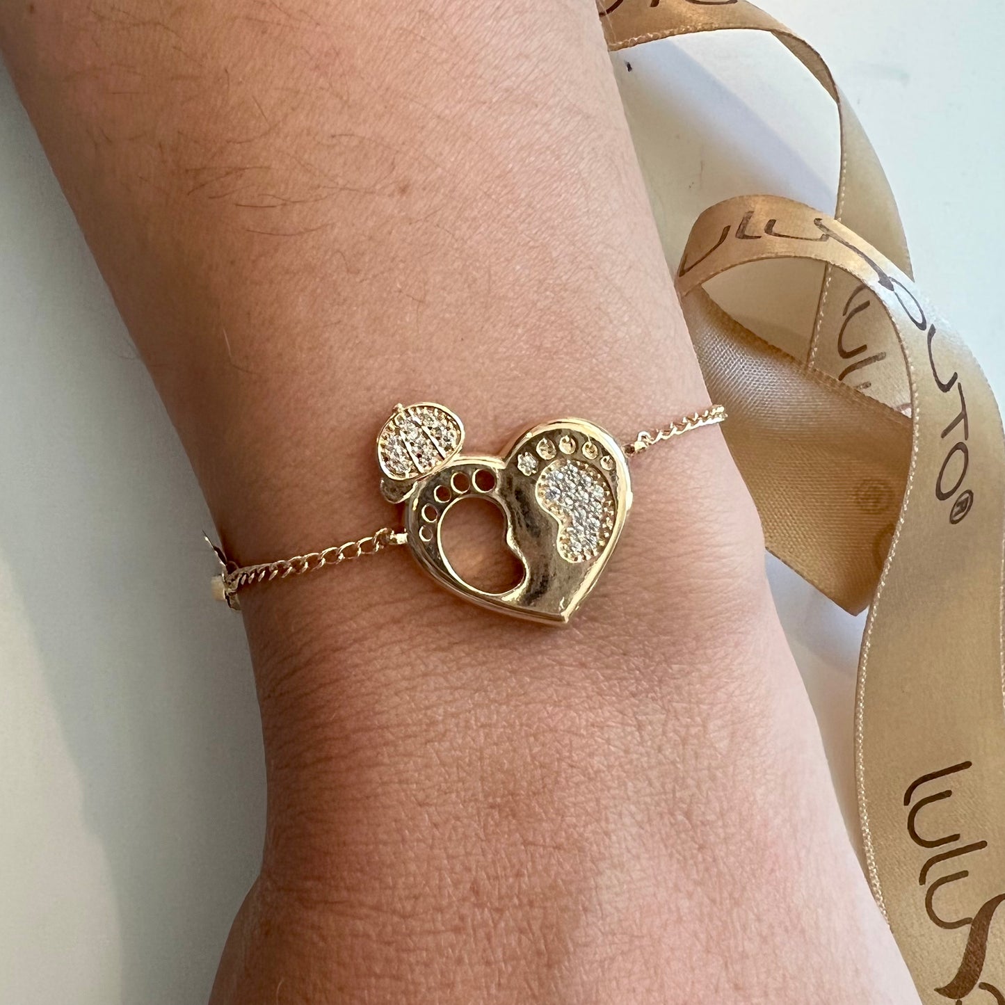 Heart Boy Bracelet Gold Plated