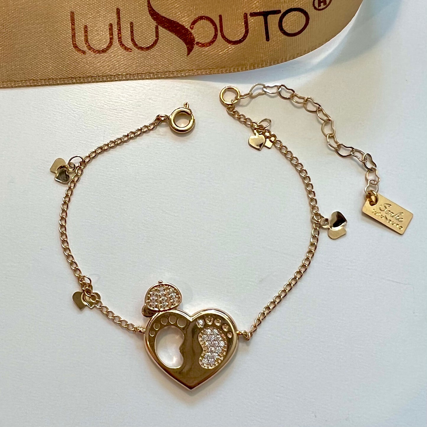 Heart Boy Bracelet Gold Plated