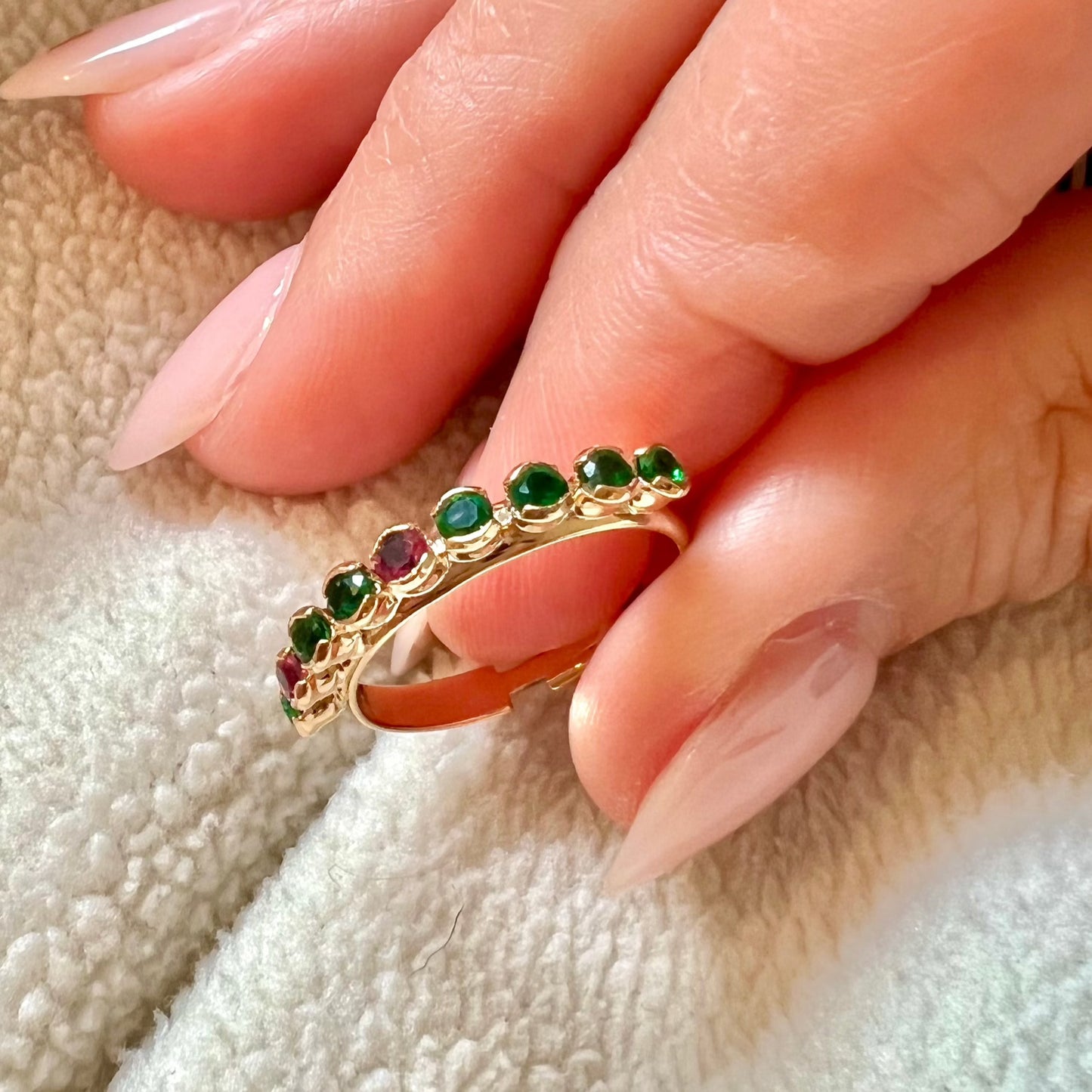 Cici Multicolored Ring Gold Plated