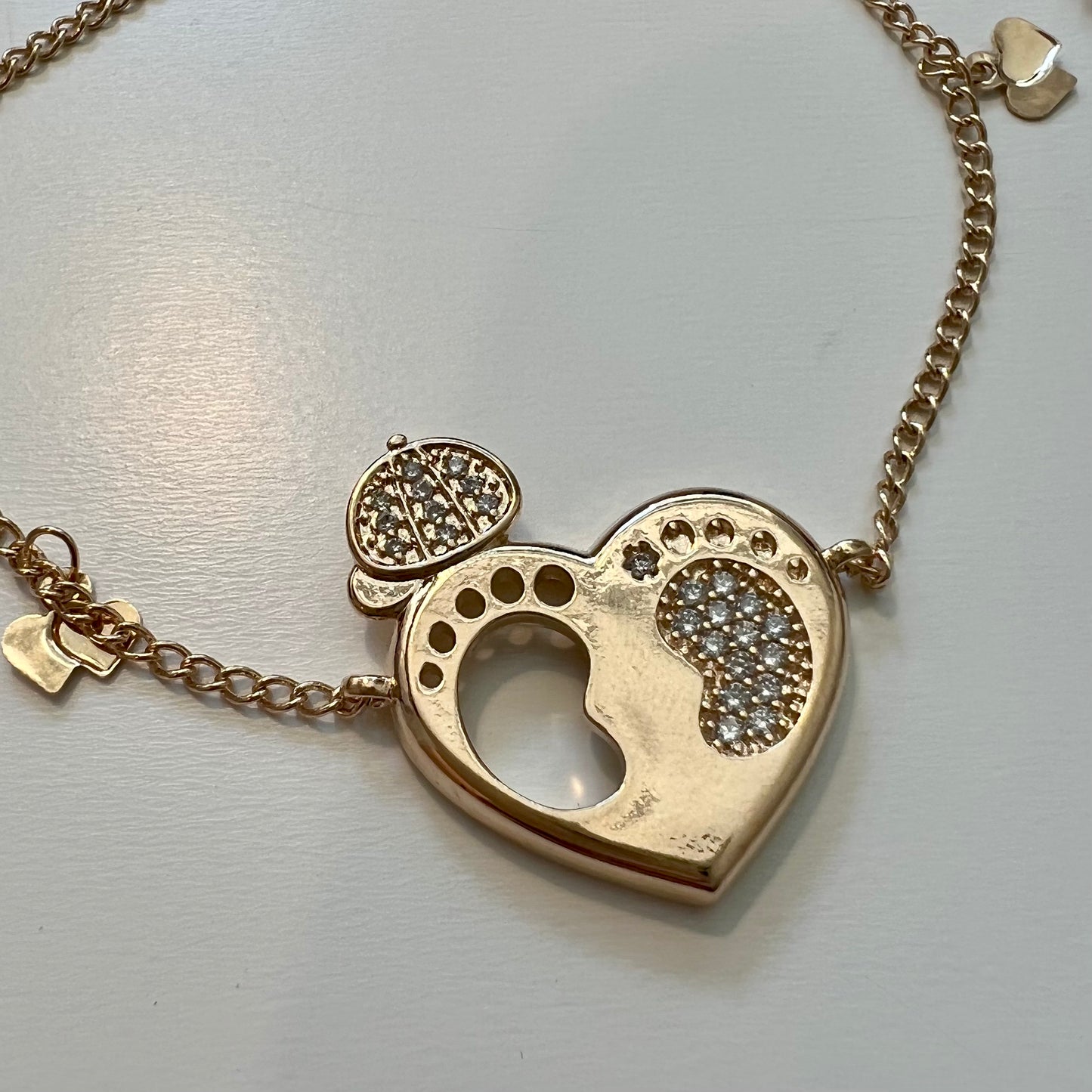 Heart Boy Bracelet Gold Plated