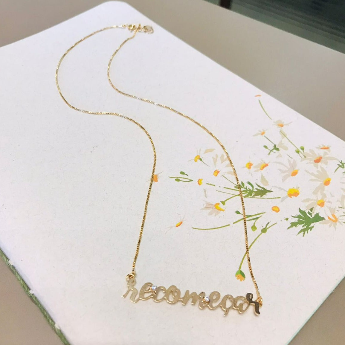 Recomeçar Necklace Gold Plated