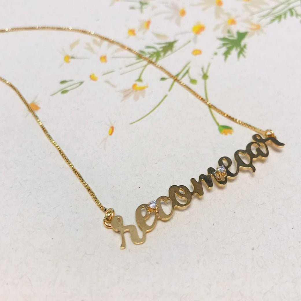 Recomeçar Necklace Gold Plated