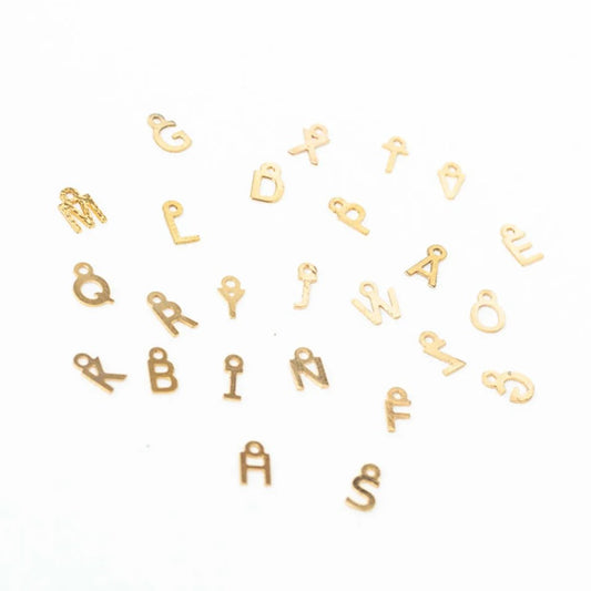 LETTERS PERSONALIZATION GOLD PLATING