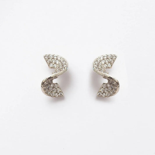 LINN ZIRCONIA EARRINGS RHODIUM PLATING