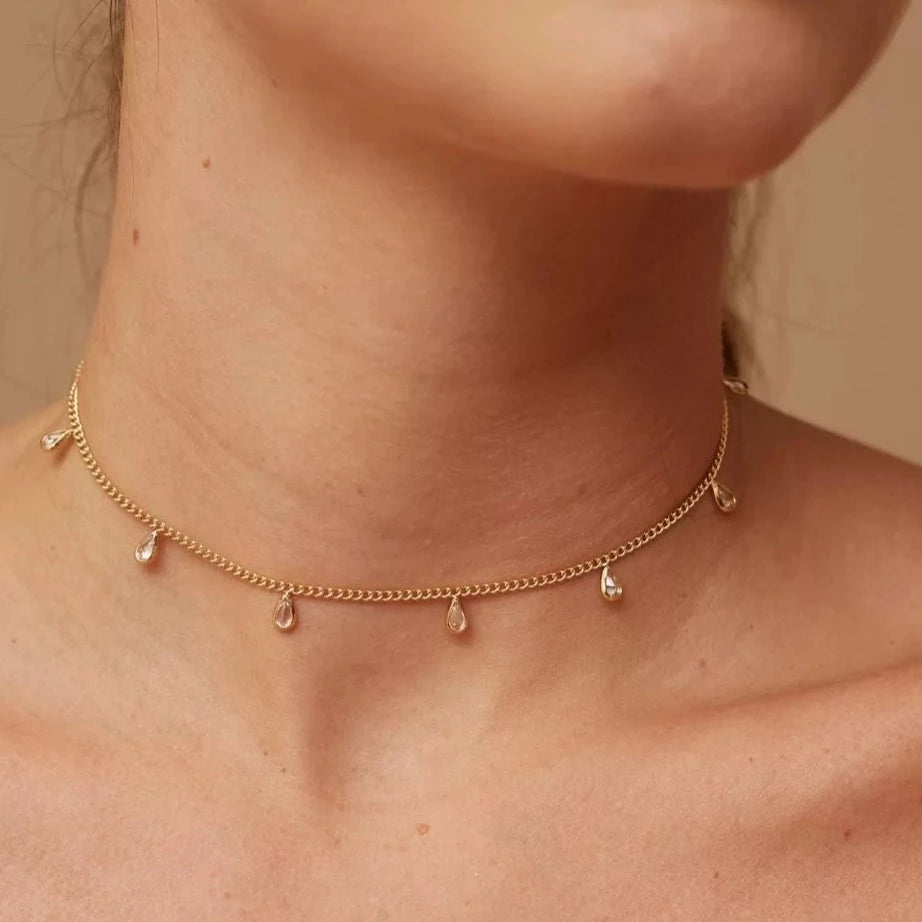 Rain Choker Gold Plated