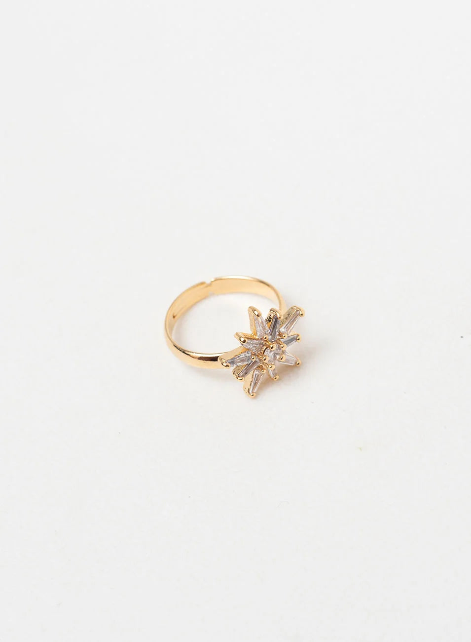 CONSTELLATION RING WITH ZIRCONIA - GOLD PLATED