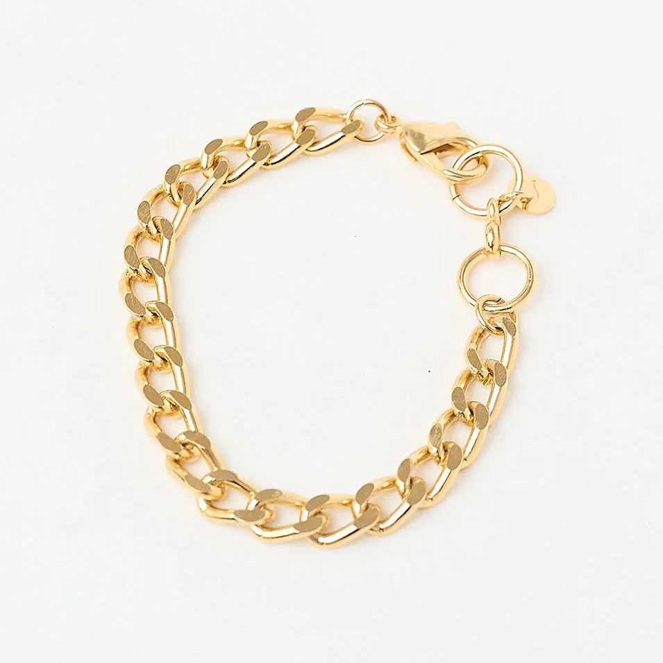 FINE GRUMET BRACELET GOLD PLATED