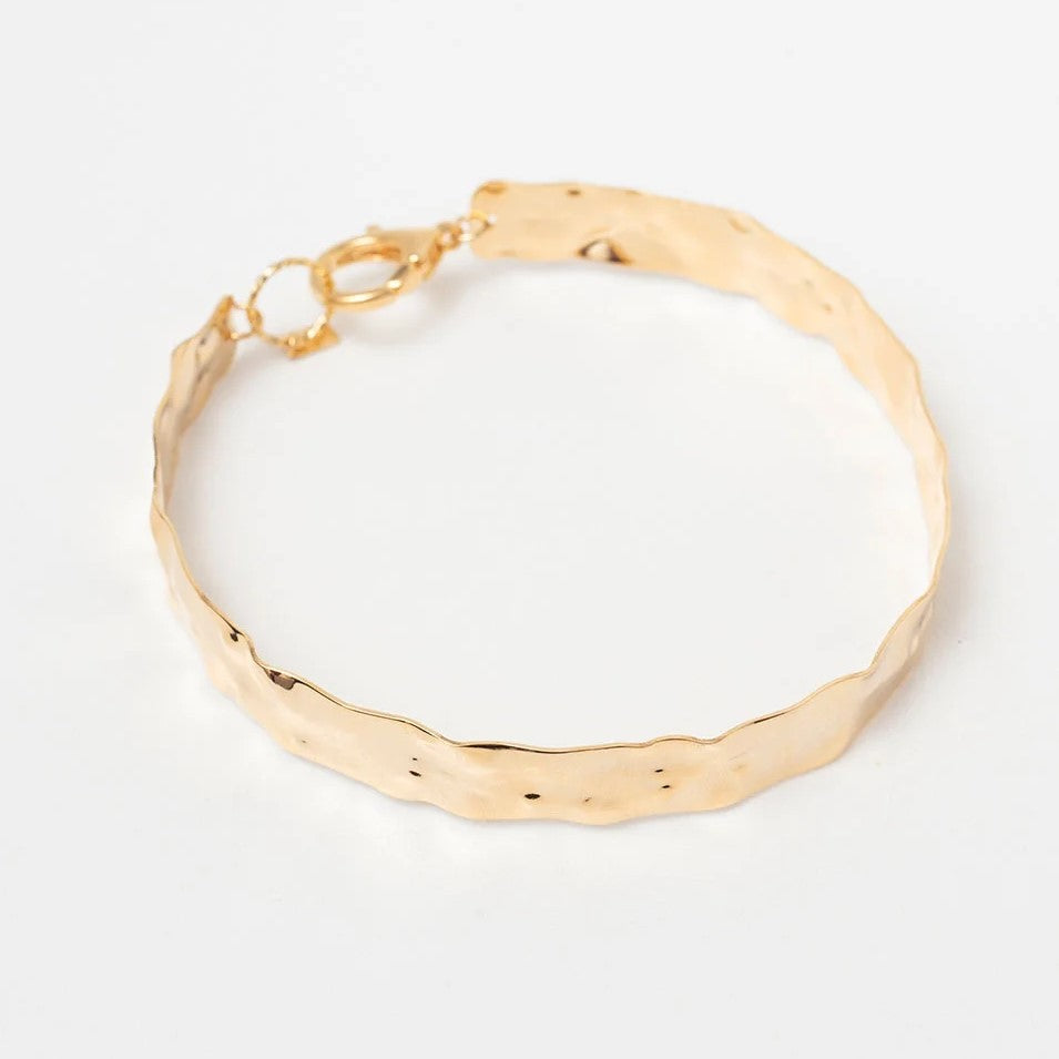 CHOKER NATASH HAMMERED GOLD PLATED