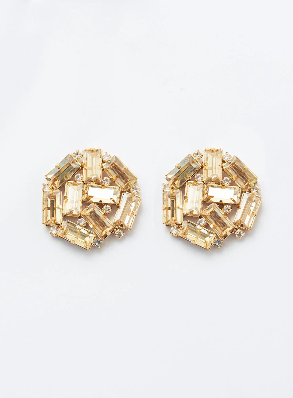 MARILIS BASE EARRINGS CHAMPAGNE GOLD PLATED