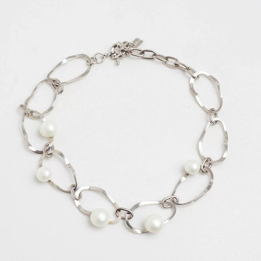 Phuket Pearls Choker White rhodium plating