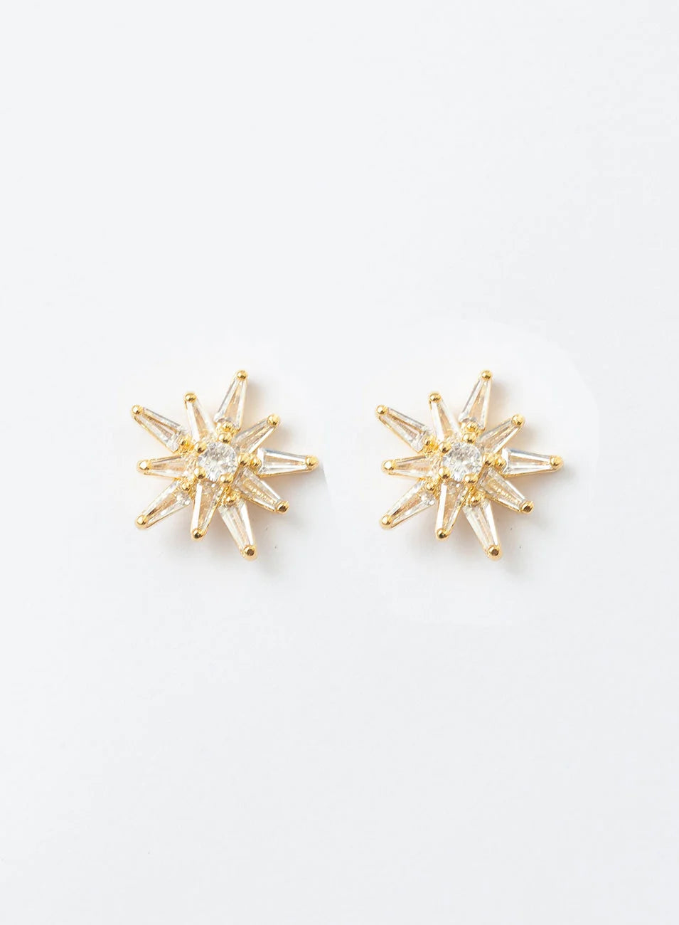 CONSTELLATION EARRINGS WITH ZIRCONIA GOLD-PLATED