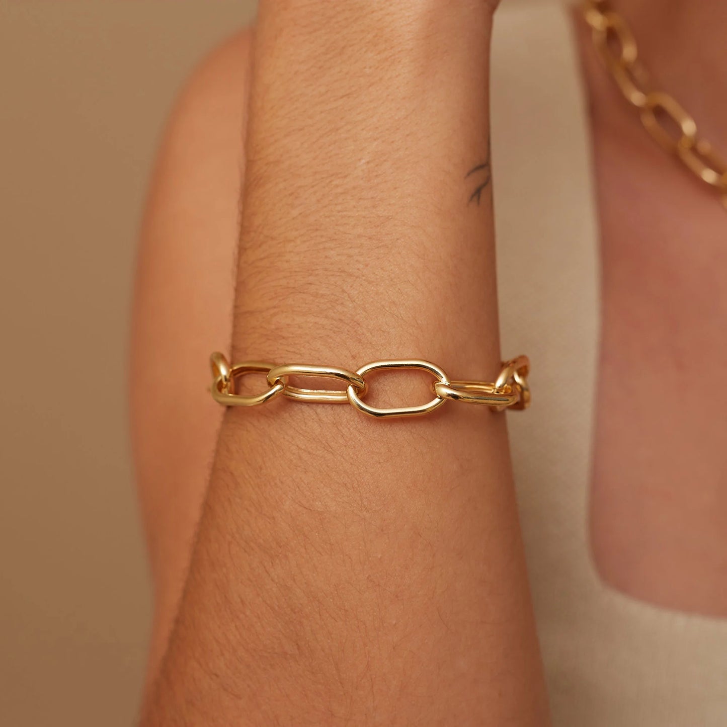 CLIP BRACELET GOLD-PLATED