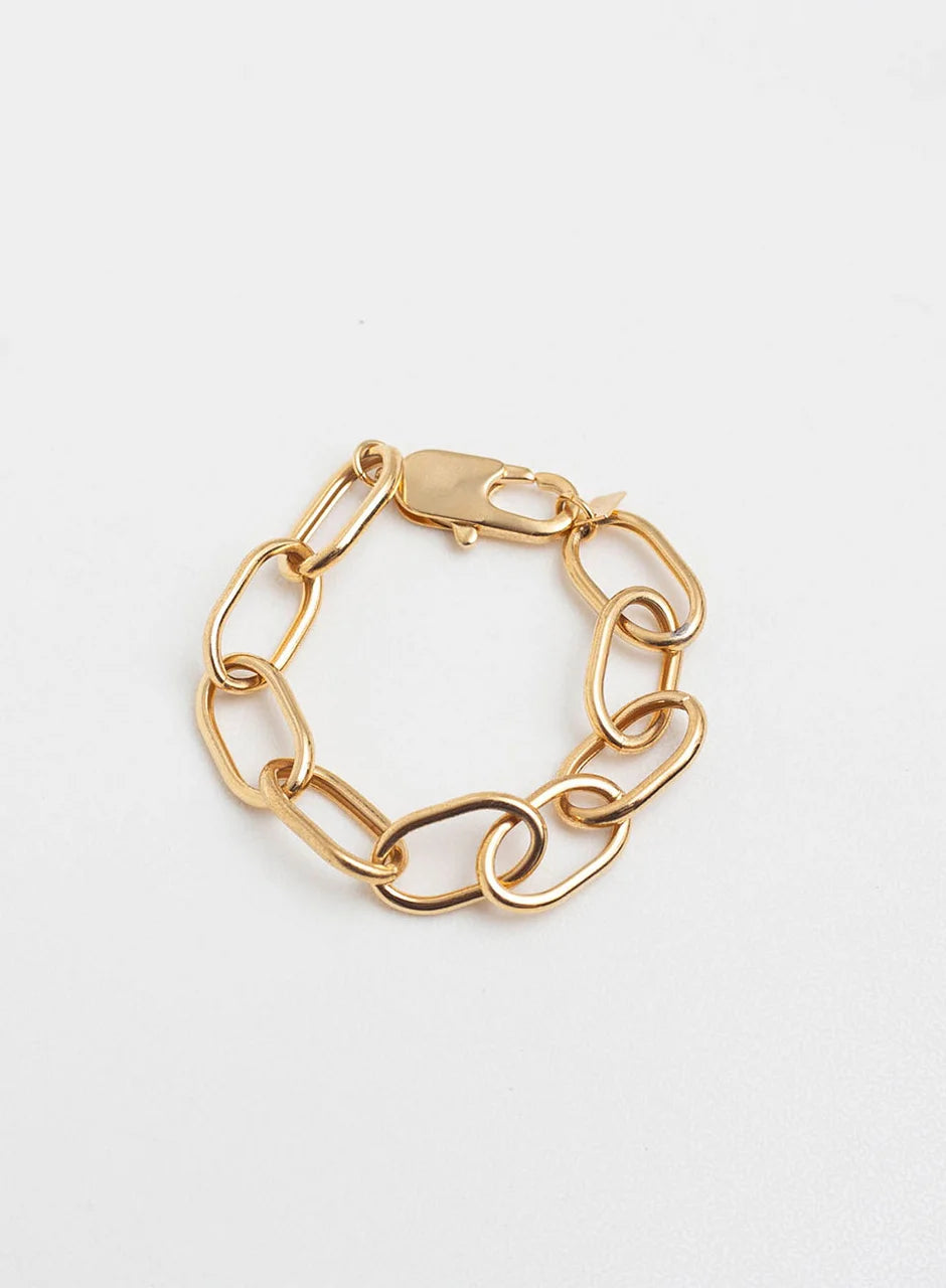 CLIP BRACELET GOLD-PLATED