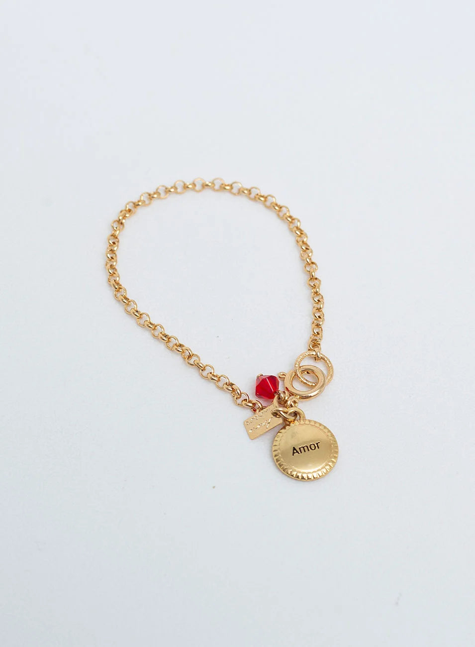 FRIENDSHIP LOVE BRACELET CHAIN LINKS GOLD-PLATED