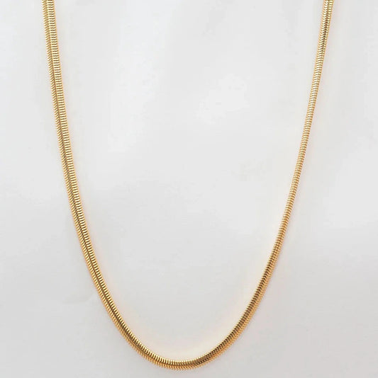 Short Simpla Necklace – Snake Chain 4 mm