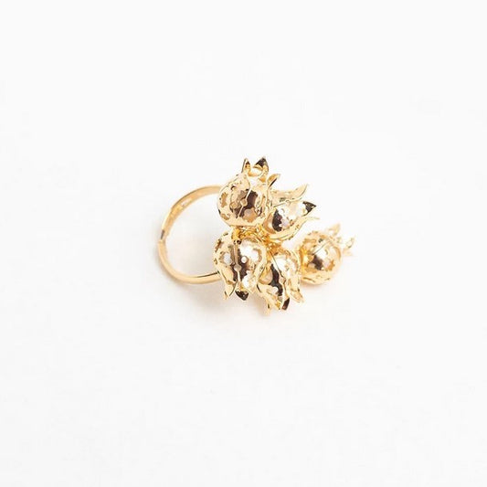 TULIP RING GOLD PLATED