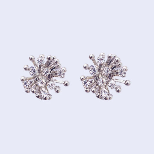 Calm Earrings with Clear Zirconia Setting