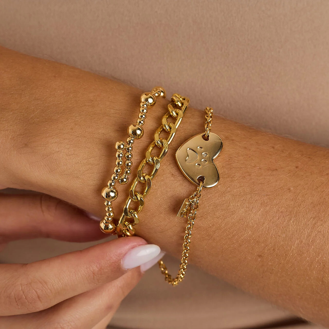 FINE GRUMET BRACELET GOLD PLATED