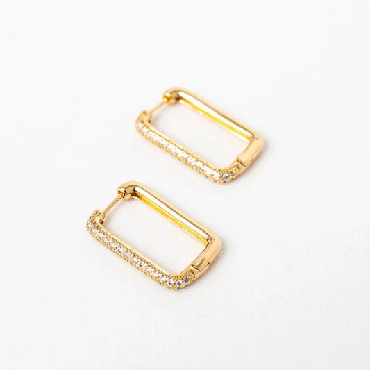 Square Gold Plating Hoops