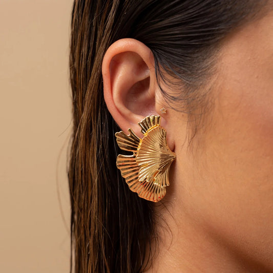 Ginkgo Leaf Earrings