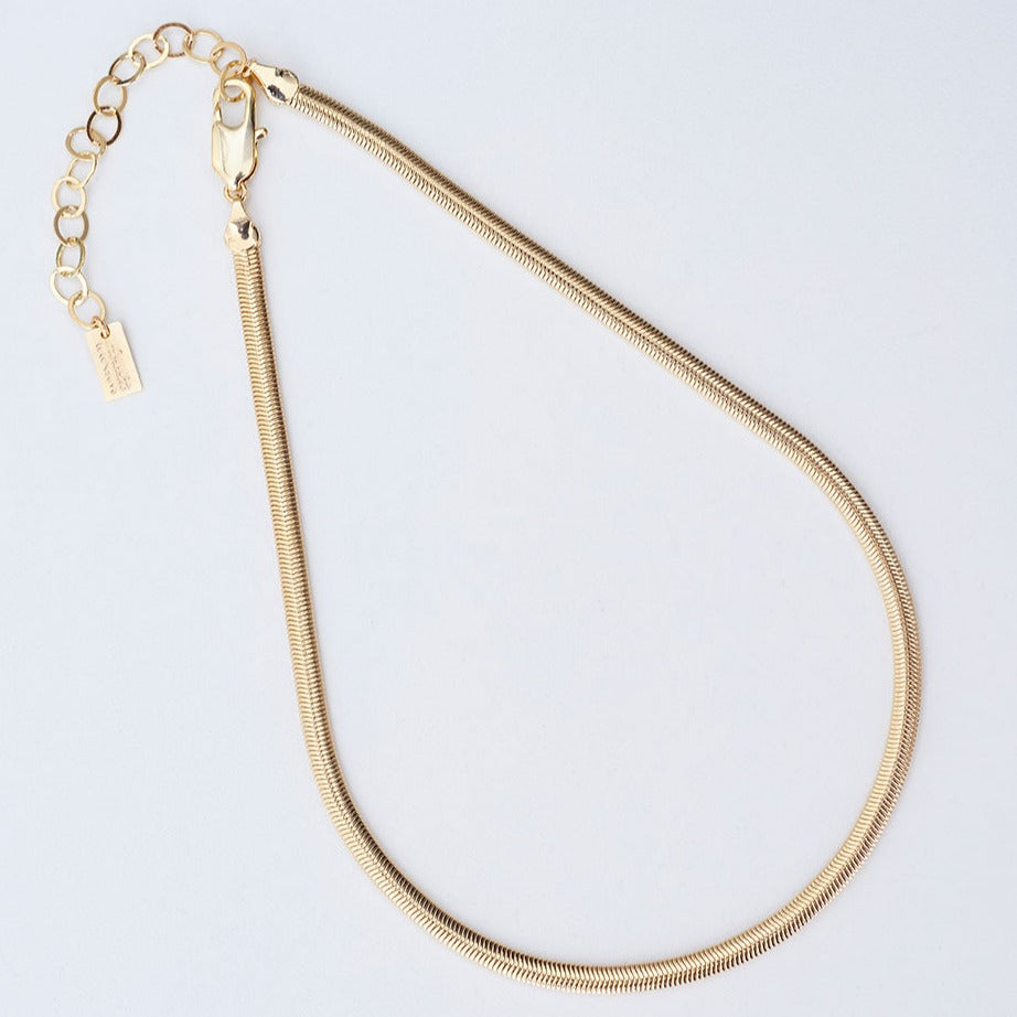 Snake Chain Choker Gold Plated