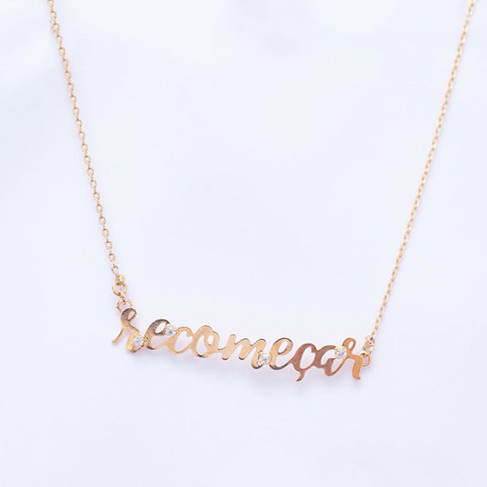 Recomeçar Necklace Gold Plated