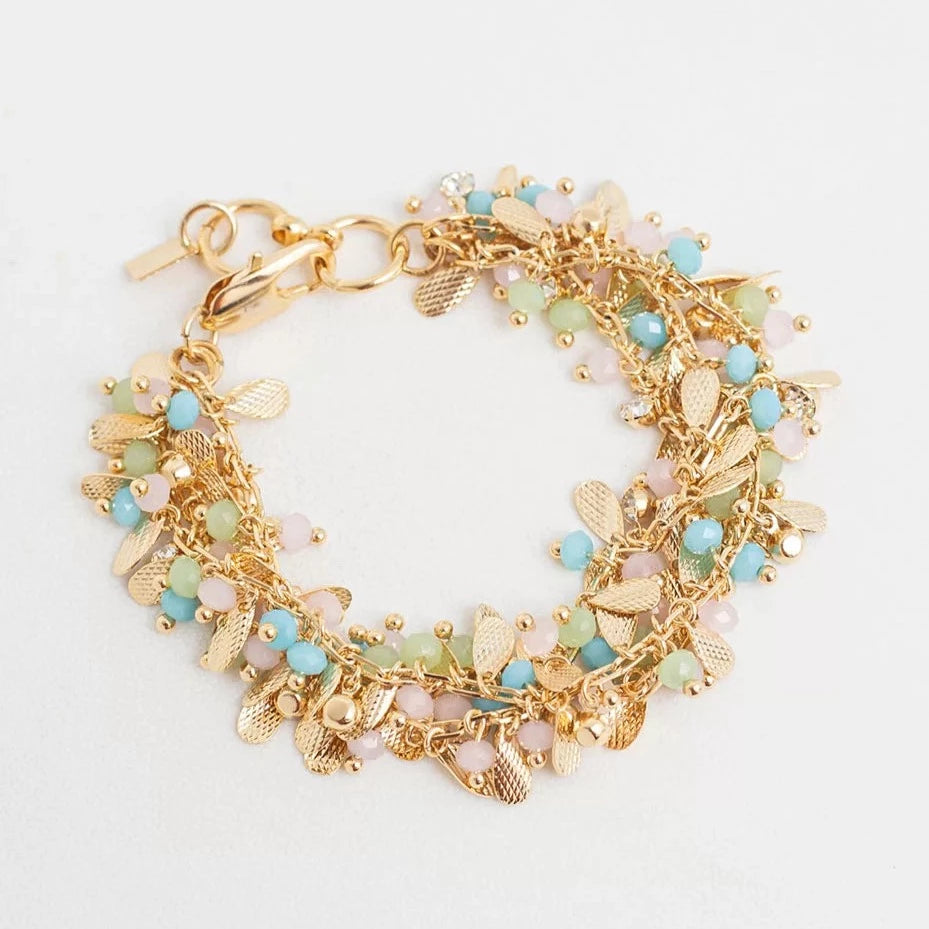 Florliz Crystals Gold Plating Bracelet