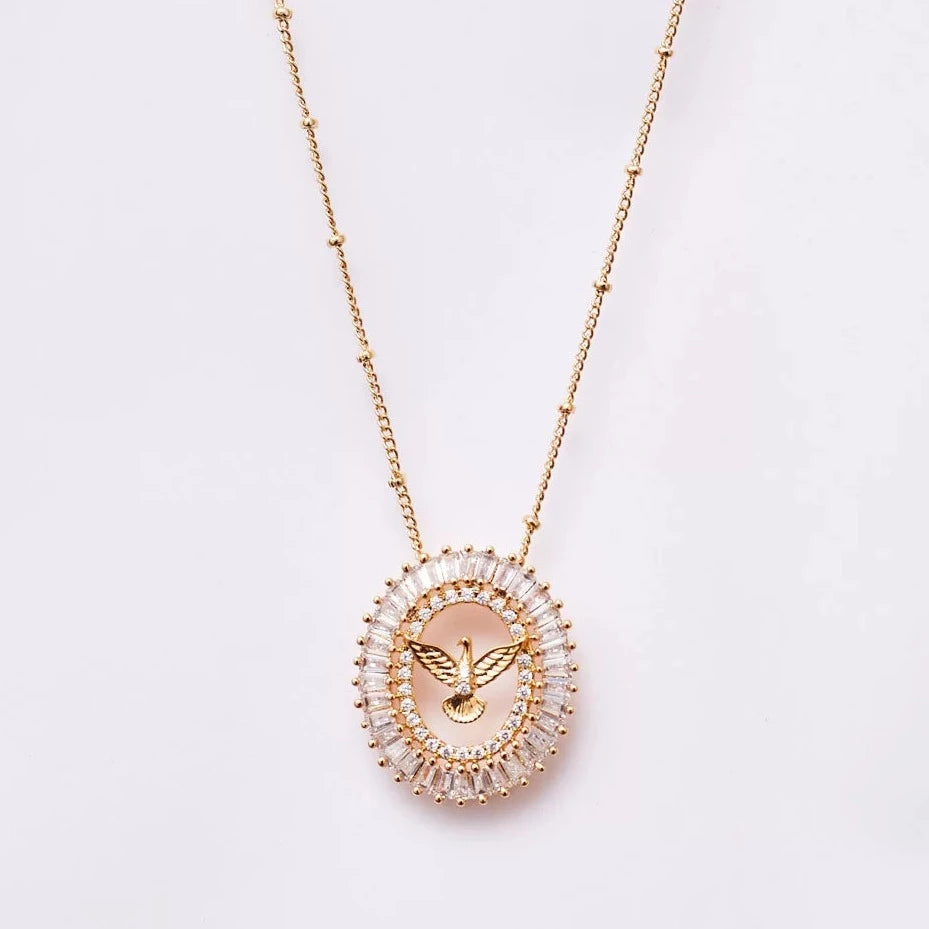 Dove of Peace Gold Plating Necklace