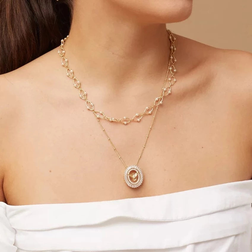 Dove of Peace Gold Plating Necklace