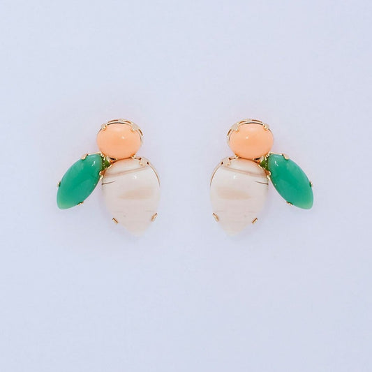 Spring Earrings Gold Plated