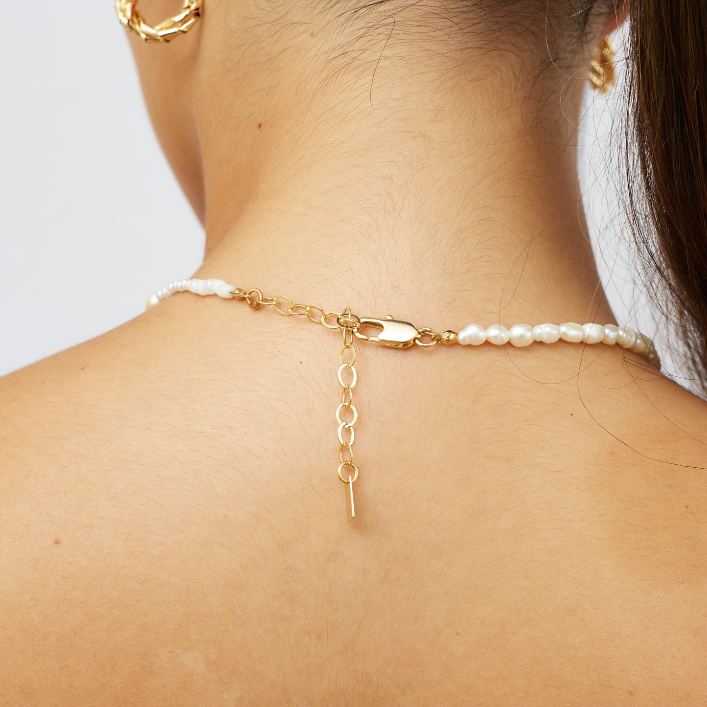 Maldivas Pearls Necklace Gold Plated