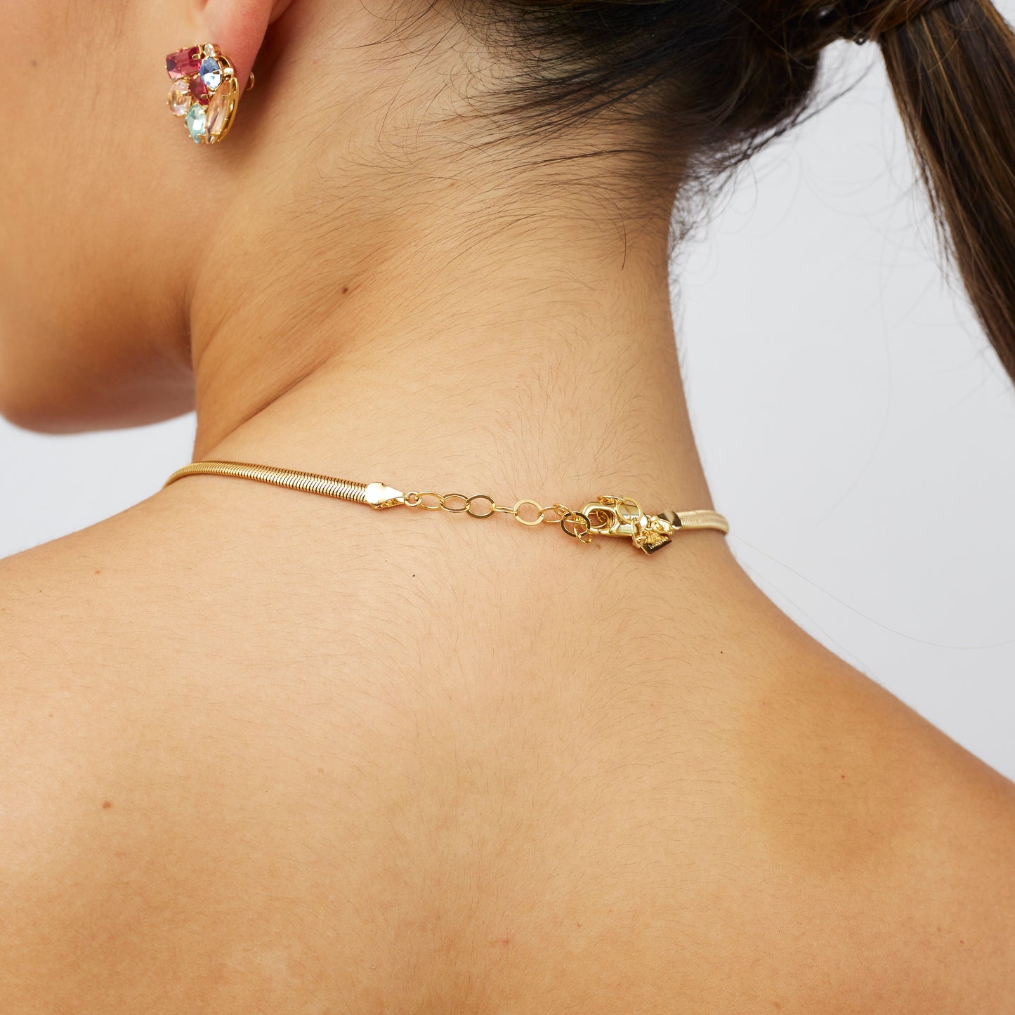 Snake Chain Choker Gold Plated